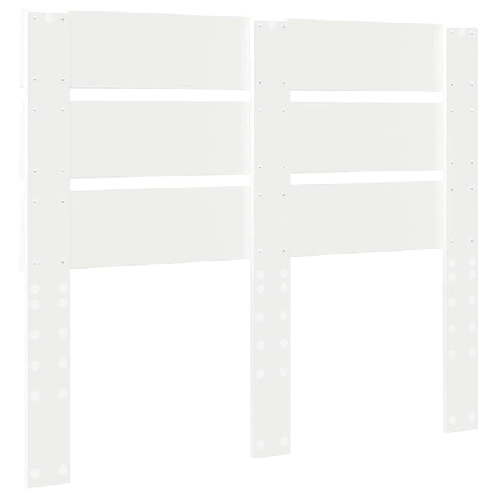 Testiera con testiera Bianco 135 cm Legno multistrato 887545