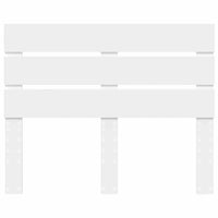 Testiera con testiera Bianco 135 cm Legno multistrato 887545