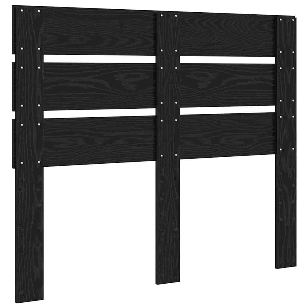 Testiera con testiera Rovere Nero 135 cm Legno multistrato 887546