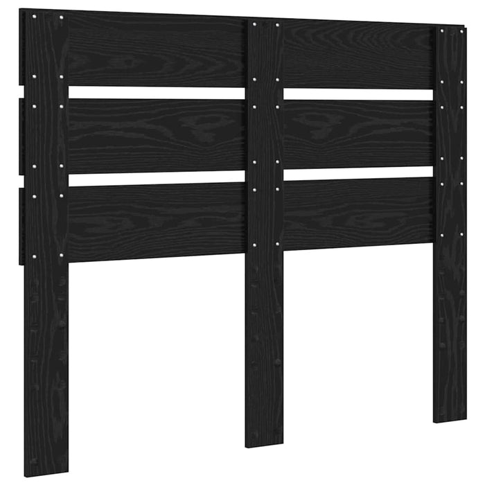 Testiera con testiera Rovere Nero 135 cm Legno multistrato 887546