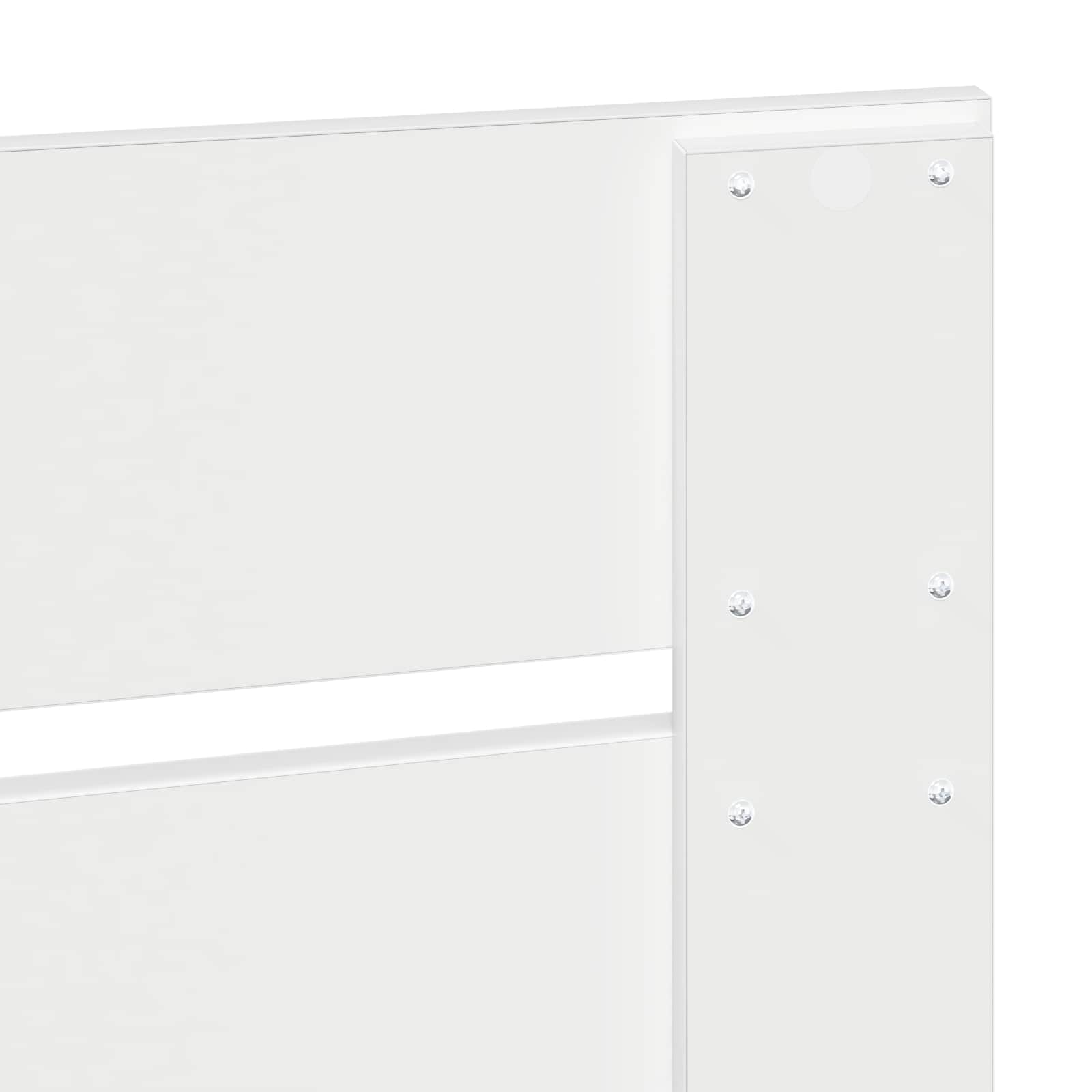 Testiera con testiera Bianco 120 cm Legno multistrato 887553