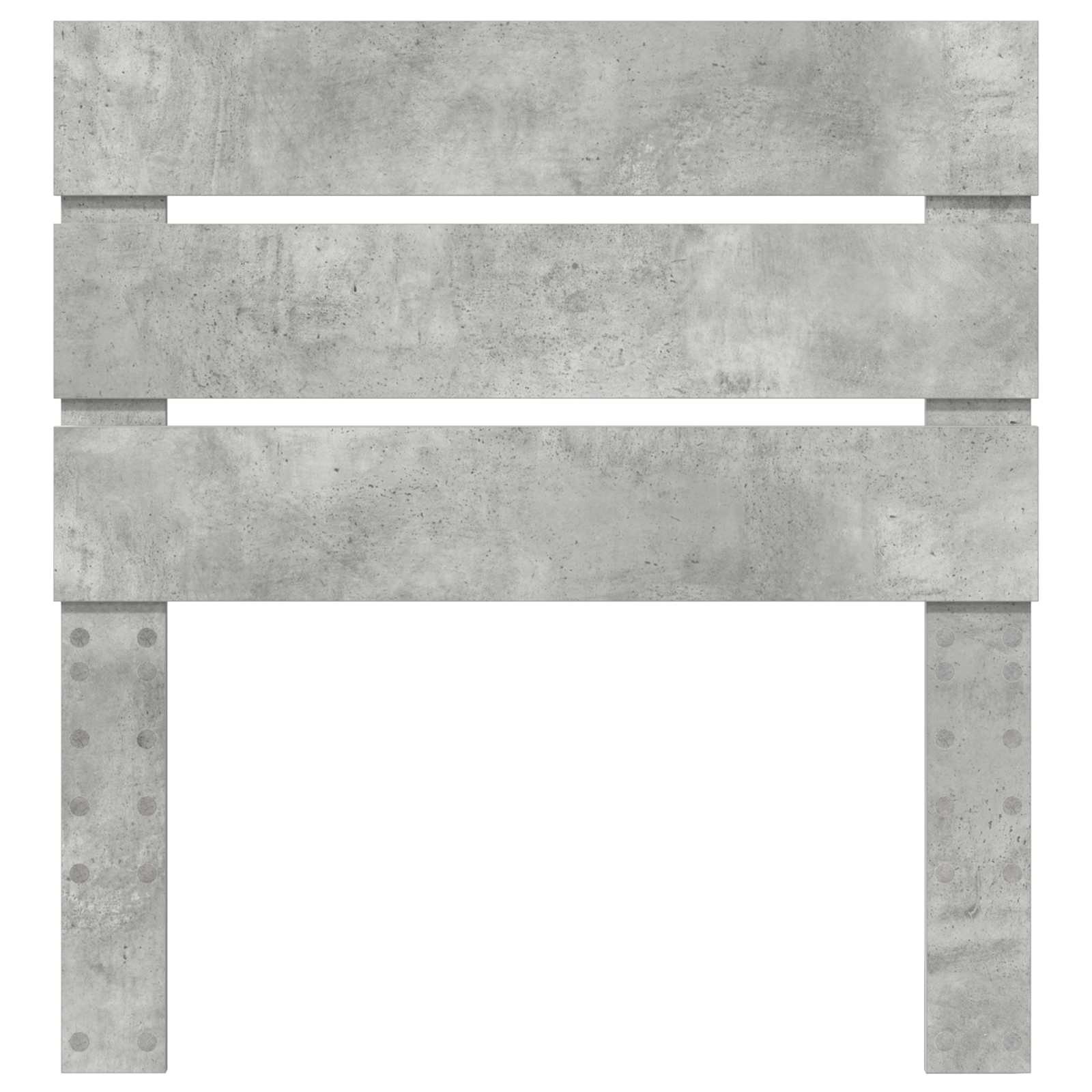 Testiera con testiera Grigio cemento 90 cm Legno multistrato 887572