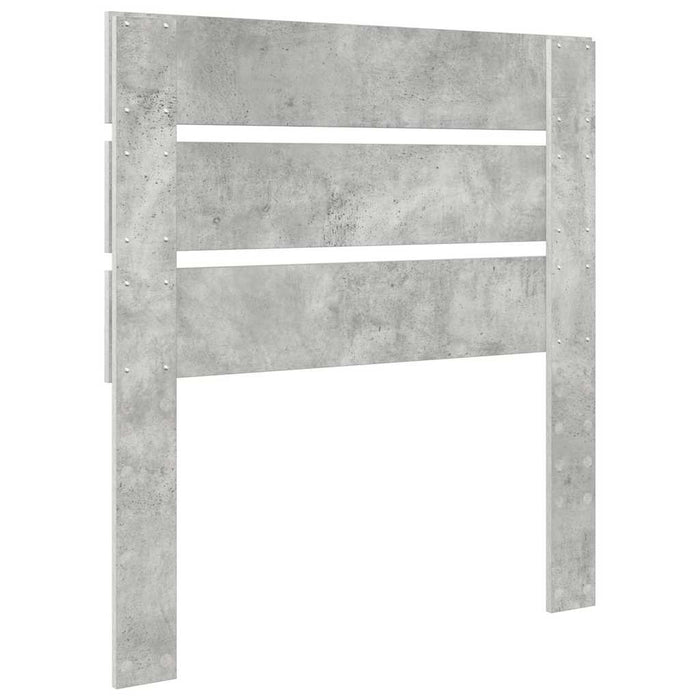 Testiera-Testata-Testiera Decorativa Grigio cemento 75 cm Legno multistrato 689879