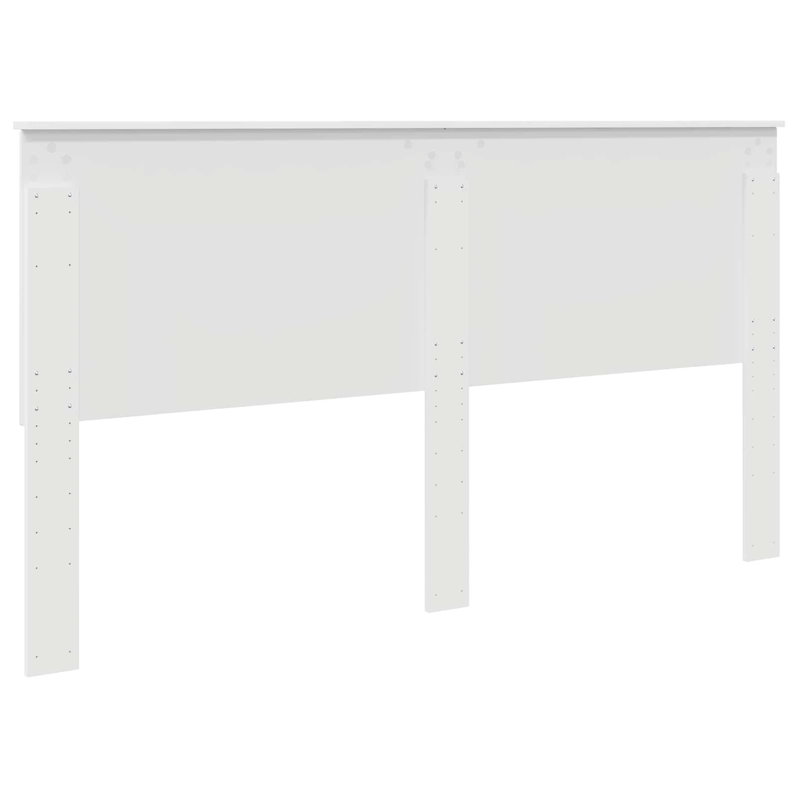 Testiera con testiera Bianco 200 cm Legno multistrato 887593