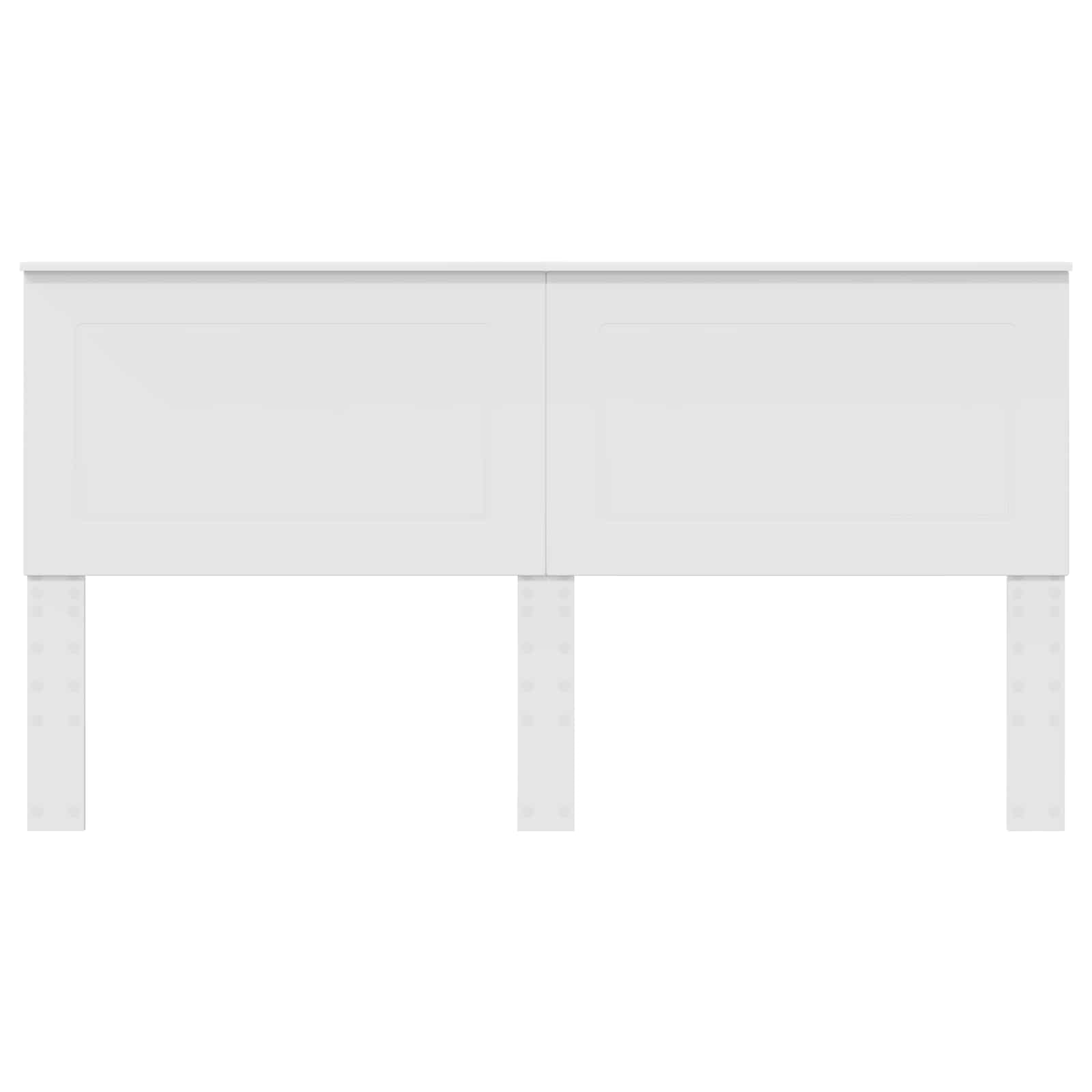 Testiera con testiera Bianco 180 cm Legno multistrato 887604