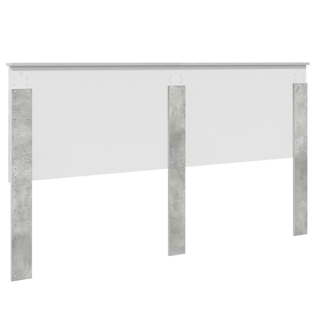 Testiera-Testata-Testiera Decorativa Grigio cemento 180 cm Legno multistrato 209026