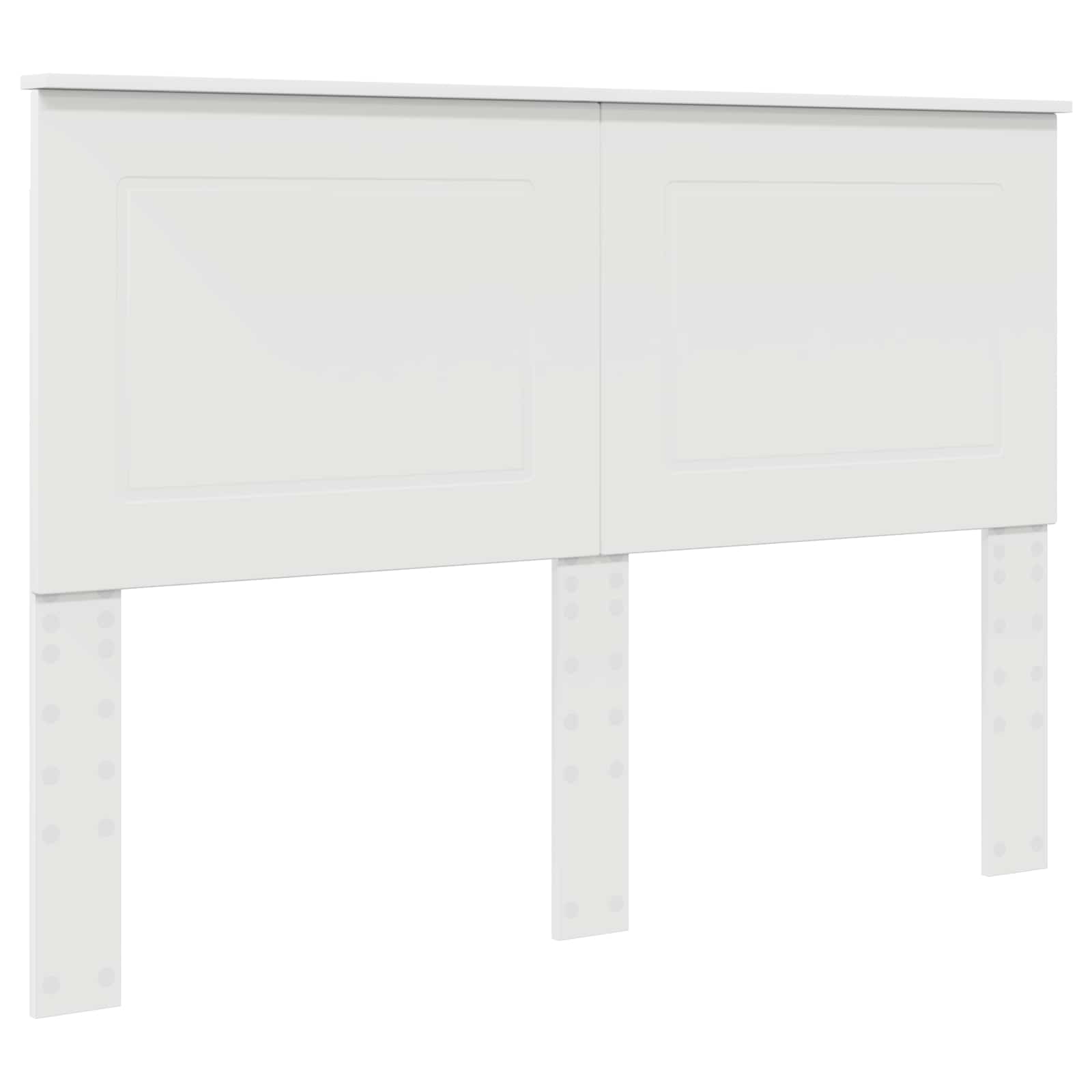 Testiera con testiera Bianco 160 cm Legno multistrato 887615