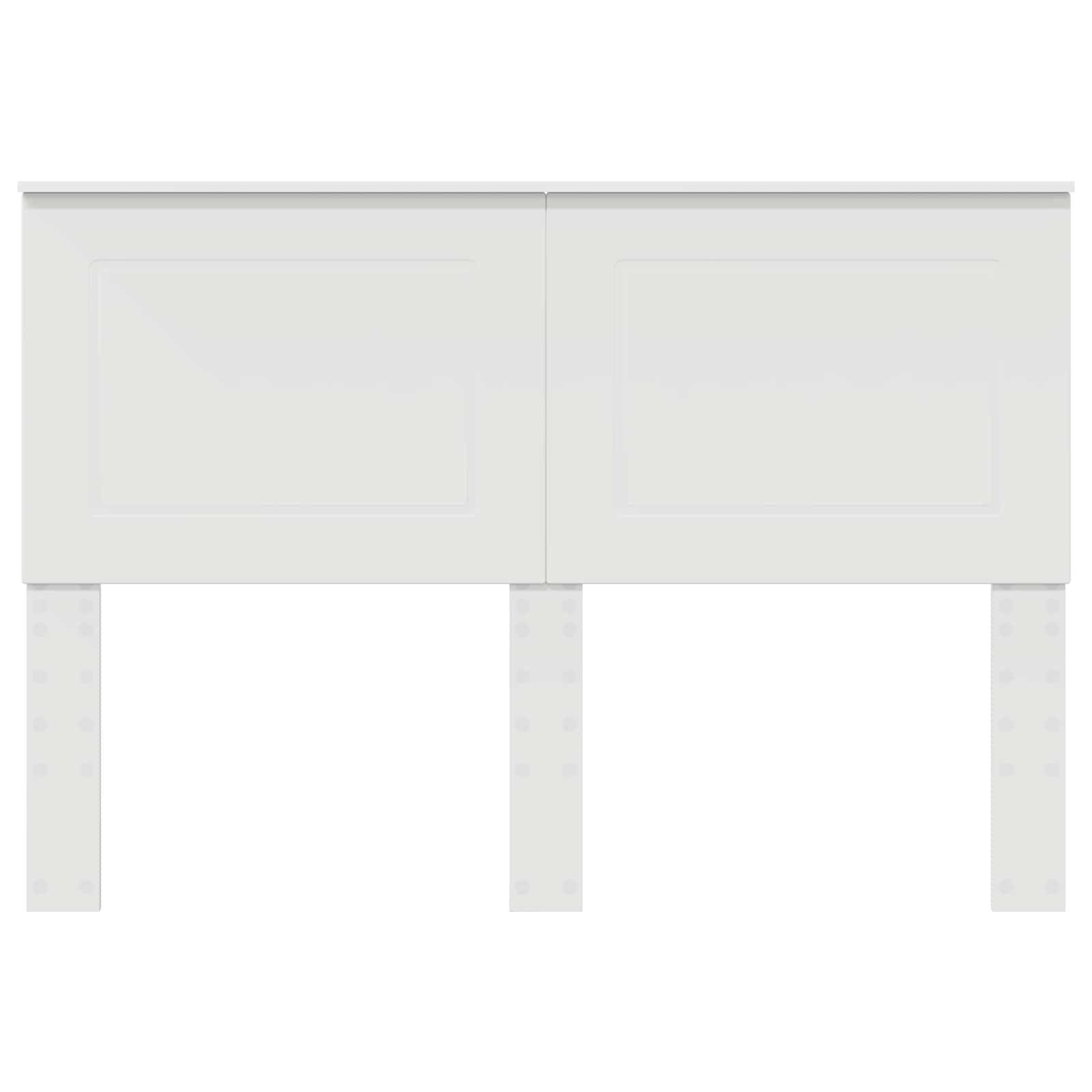Testiera con testiera Bianco 140 cm Legno multistrato 887637