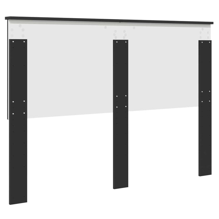 Testiera con testiera Rovere Nero 140 cm Legno multistrato 887638
