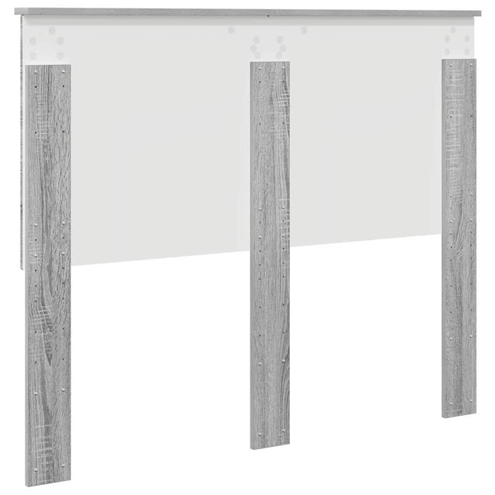 Testiera-Testata-Testiera Decorativa Grigio Sonoma 135 cm Legno multistrato 280803