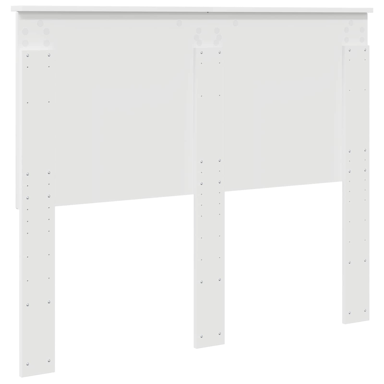 Testiera con testiera Bianco 120 cm Legno multistrato 887659
