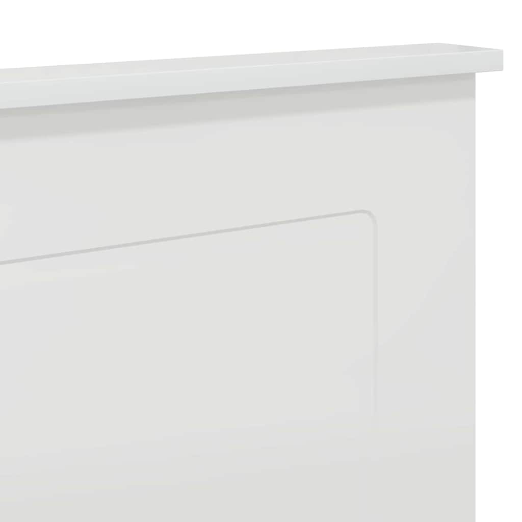 Testiera-Testata-Testiera Decorativa Bianco Lucido 120 cm Legno multistrato 832022