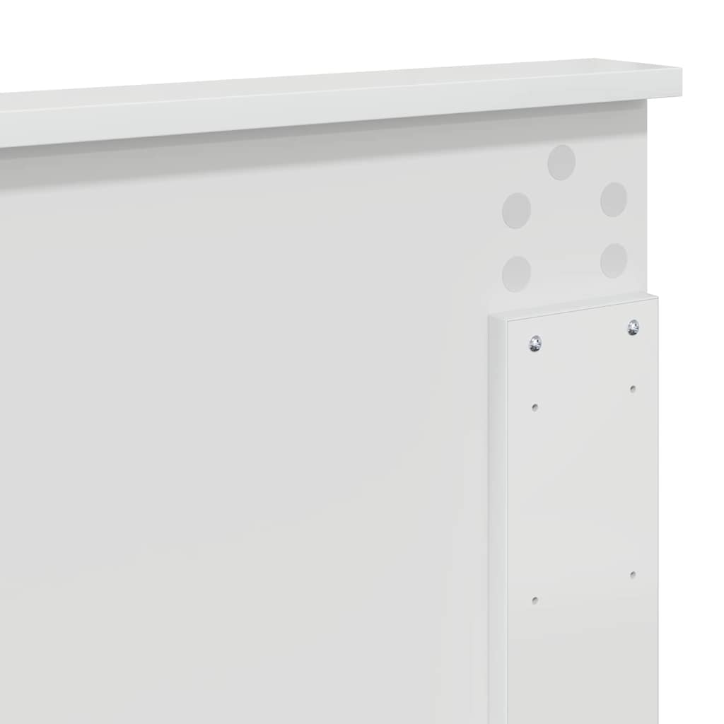 Testiera-Testata-Testiera Decorativa Bianco Lucido 120 cm Legno multistrato 832022