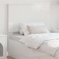 Testiera con testiera Bianco Lucido 75 cm Legno multistrato 887708