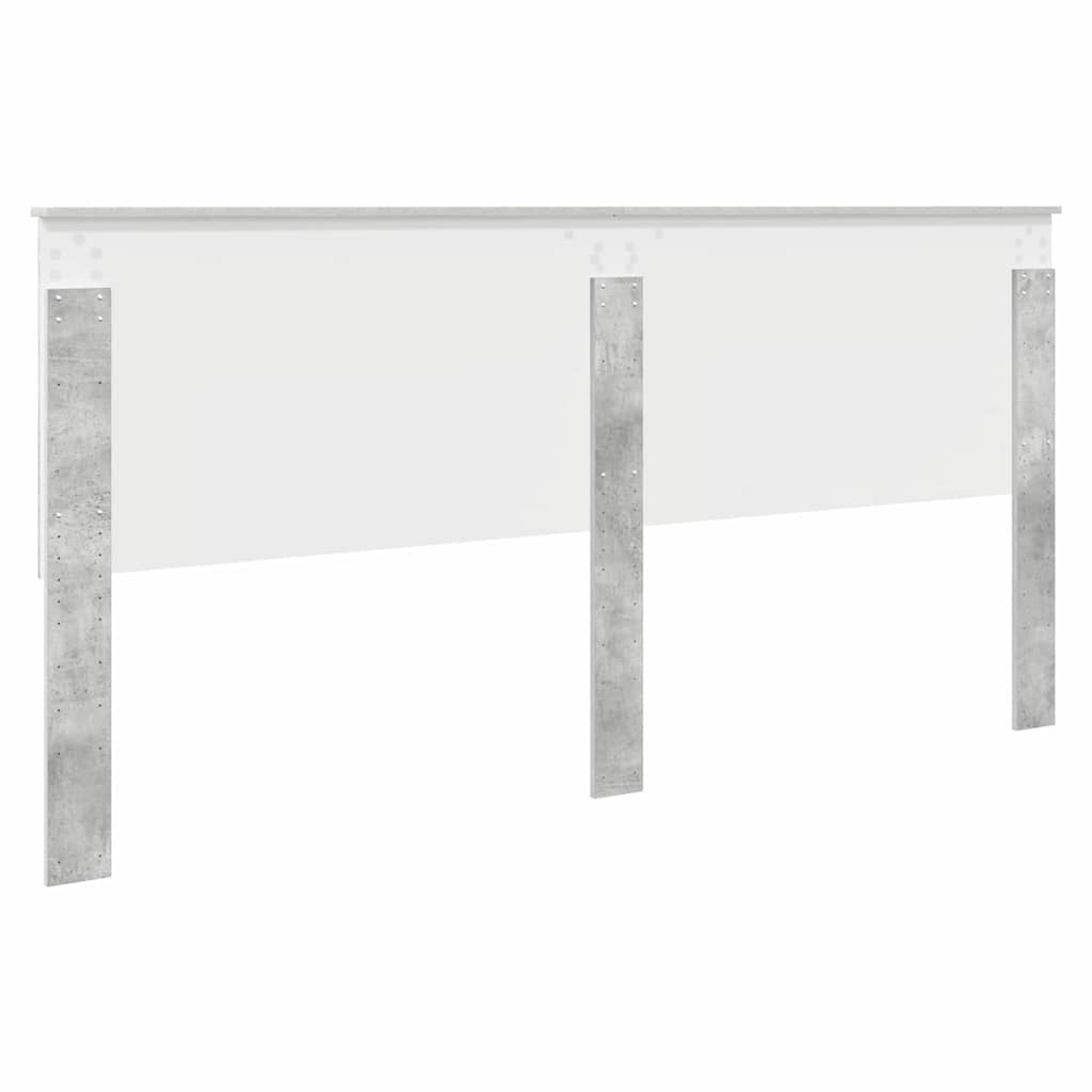 Testiera-Testata-Testiera Decorativa Grigio cemento 200 cm Legno multistrato 391538