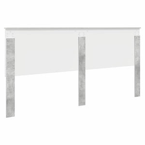 Testiera-Testata-Testiera Decorativa Grigio cemento 200 cm Legno multistrato 391538