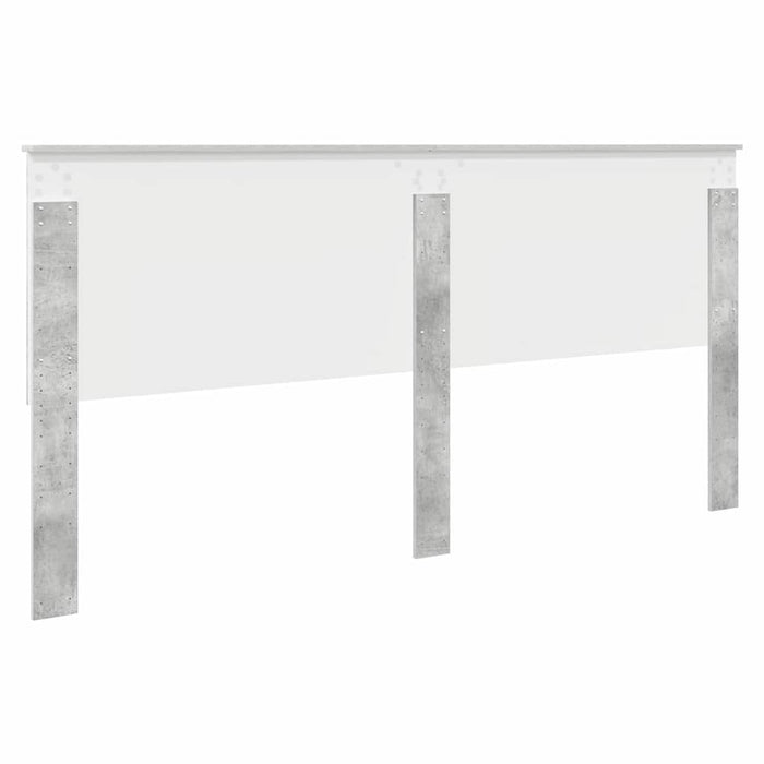 Testiera-Testata-Testiera Decorativa Grigio cemento 200 cm Legno multistrato 391538