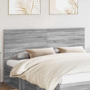 Testiera con testiera Grigio Sonoma 180 cm Legno multistrato 887732