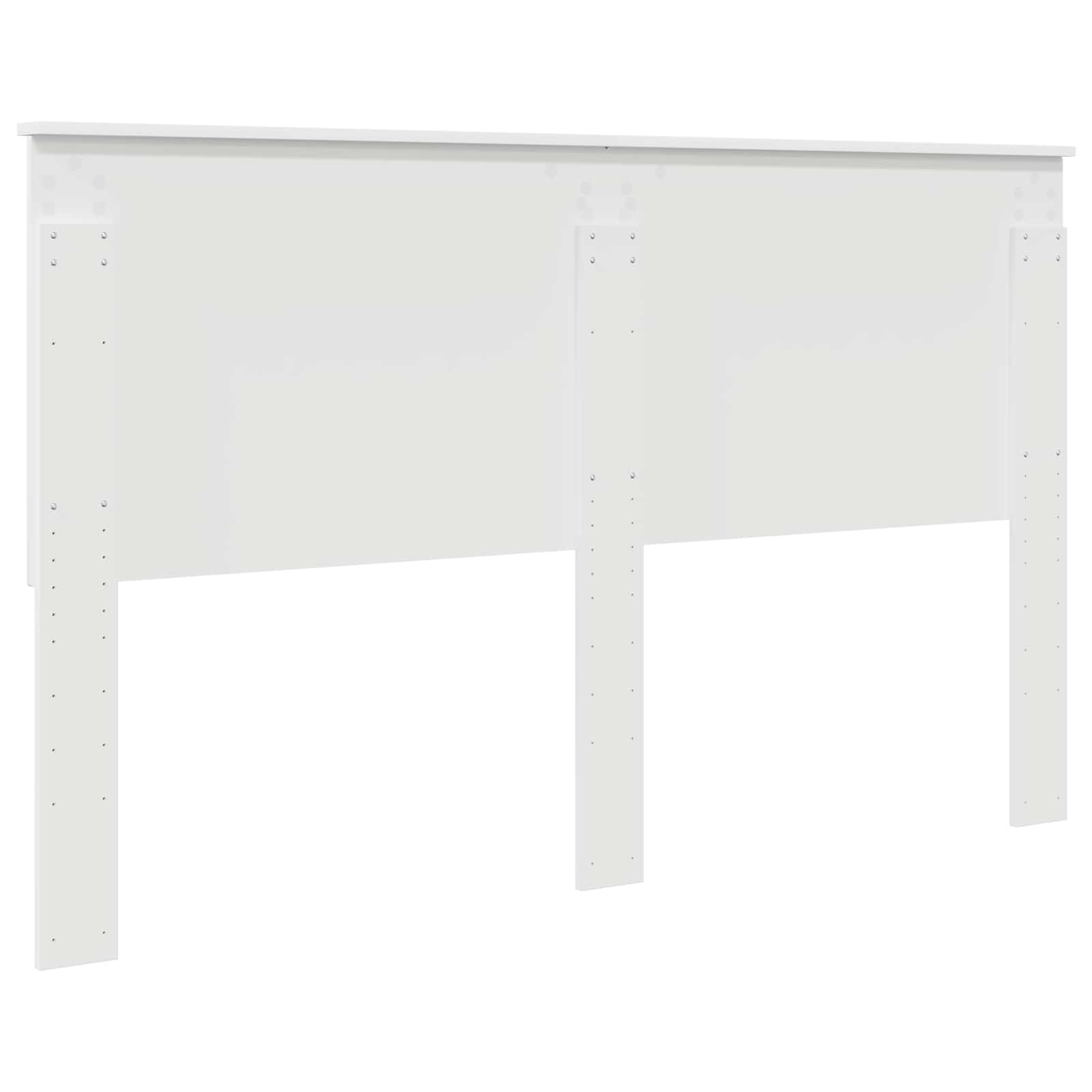 Testiera con testiera Bianco 160 cm Legno multistrato 887736
