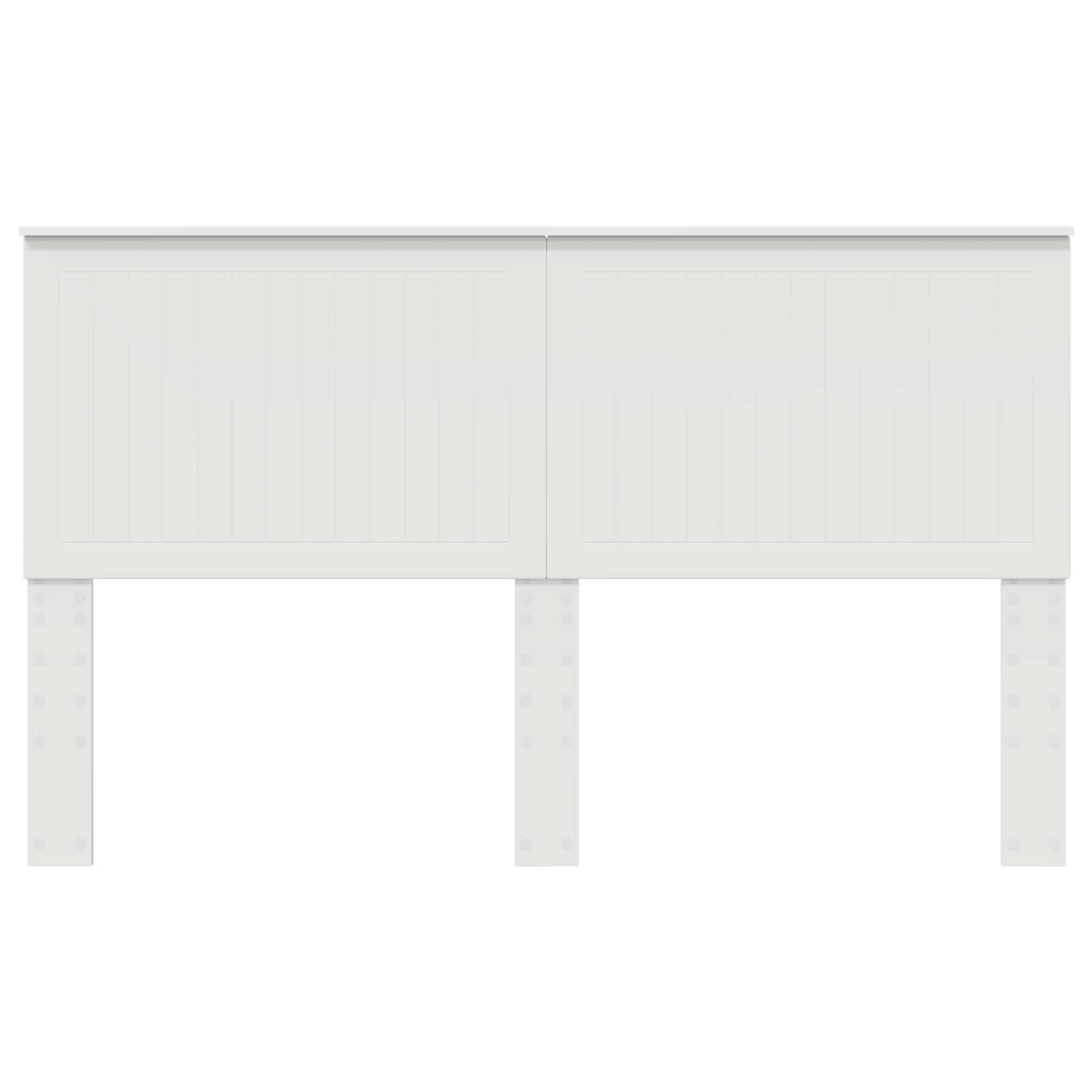 Testiera con testiera Bianco 160 cm Legno multistrato 887736