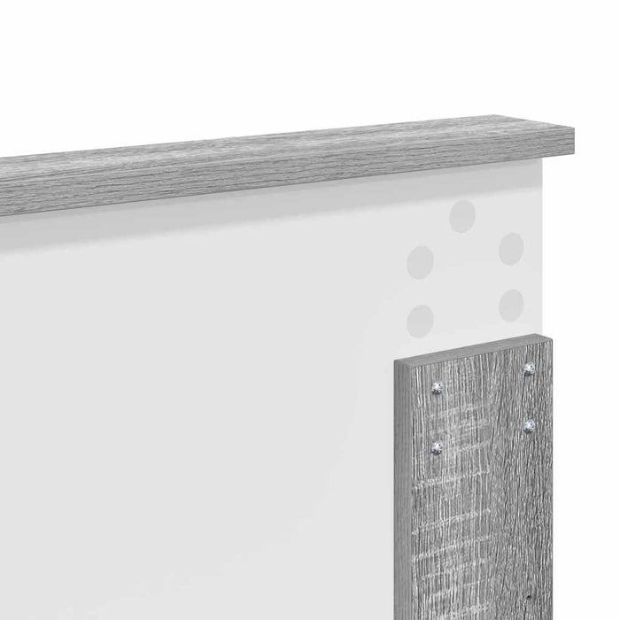 Testiera-Testata-Testiera Decorativa Grigio Sonoma 135 cm Legno multistrato 179029