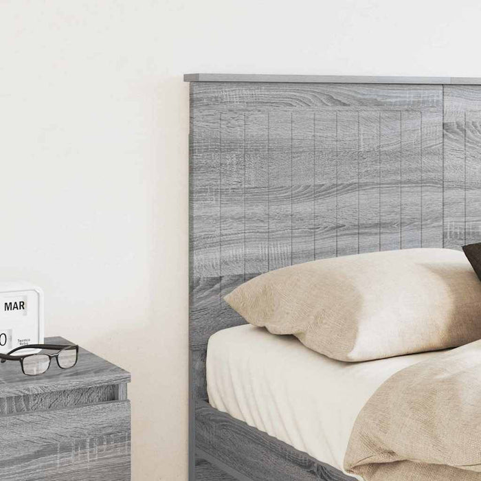 Testiera-Testata-Testiera Decorativa Grigio Sonoma 135 cm Legno multistrato 179029