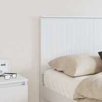 Testiera con testiera Bianco 120 cm Legno multistrato 887780