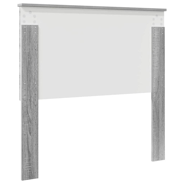 Testiera-Testata-Testiera Decorativa Grigio Sonoma 100 cm Legno multistrato 419193