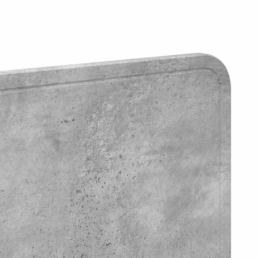 Testiera-Testata-Testiera Decorativa Grigio cemento 200 cm Legno multistrato 550912