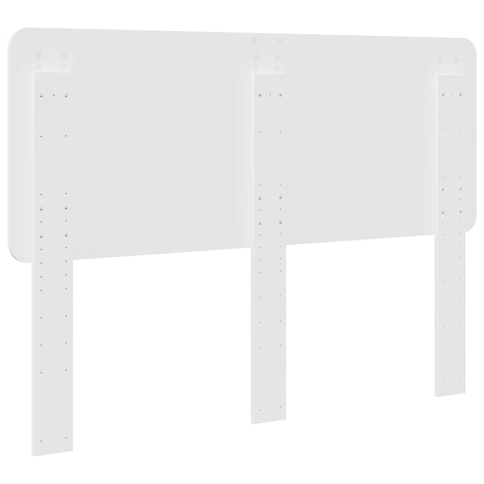 Testiera con testiera Bianco 140 cm Legno multistrato 887879