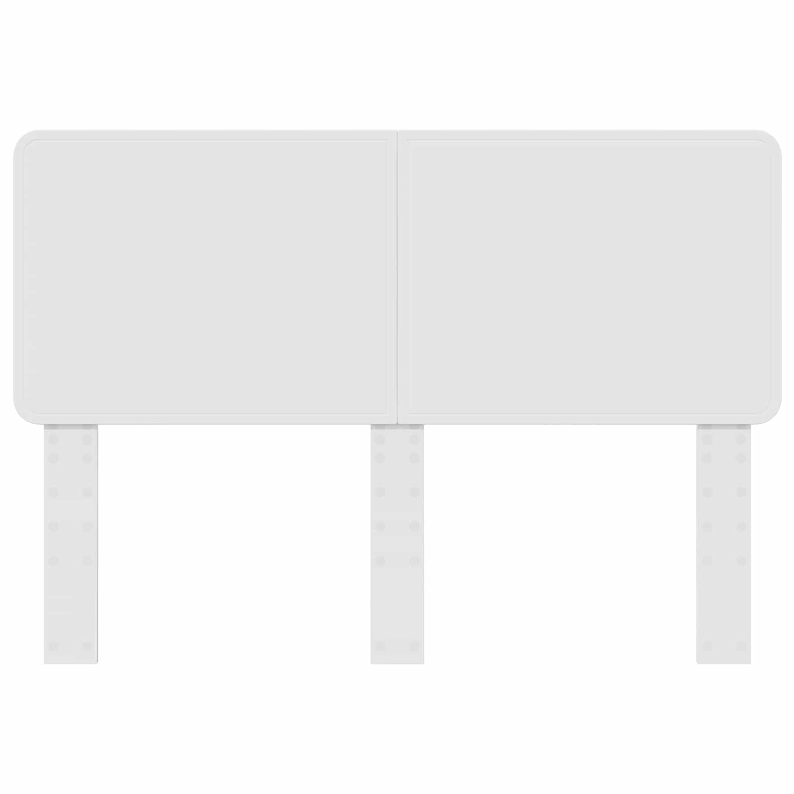 Testiera con testiera Bianco 140 cm Legno multistrato 887879