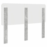 Testiera-Testata-Testiera Decorativa Grigio cemento 140 cm Legno multistrato 202275