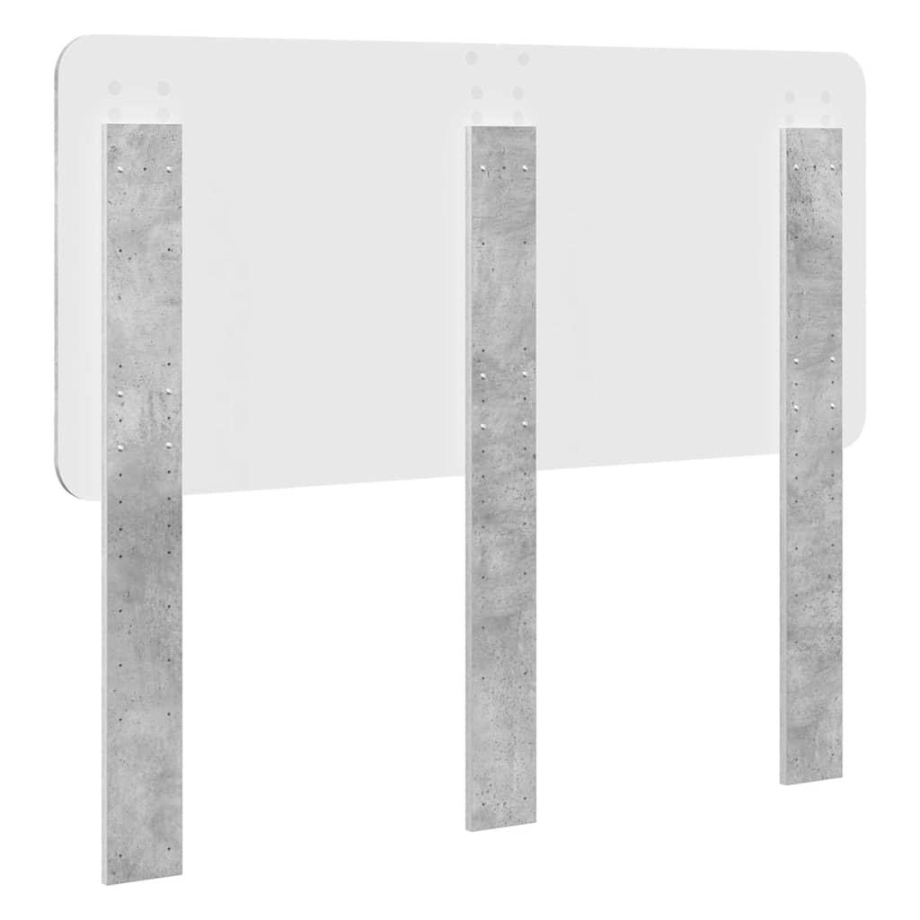 Testiera-Testata-Testiera Decorativa Grigio cemento 135 cm Legno multistrato 541058