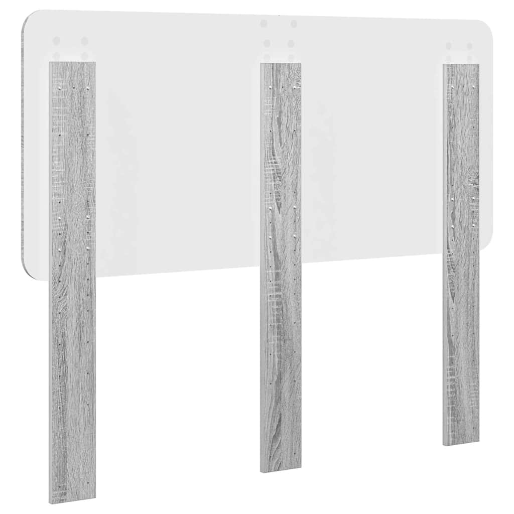 Testiera-Testata-Testiera Decorativa Grigio Sonoma 120 cm Legno multistrato 976301