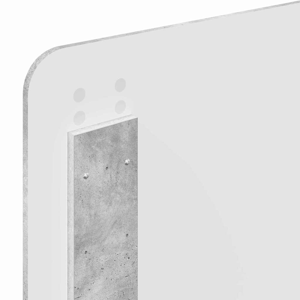 Testiera-Testata-Testiera Decorativa Grigio cemento 80 cm Legno multistrato 626984