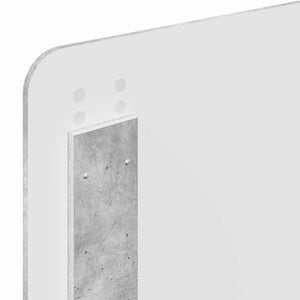 Testiera-Testata-Testiera Decorativa Grigio cemento 80 cm Legno multistrato 626984