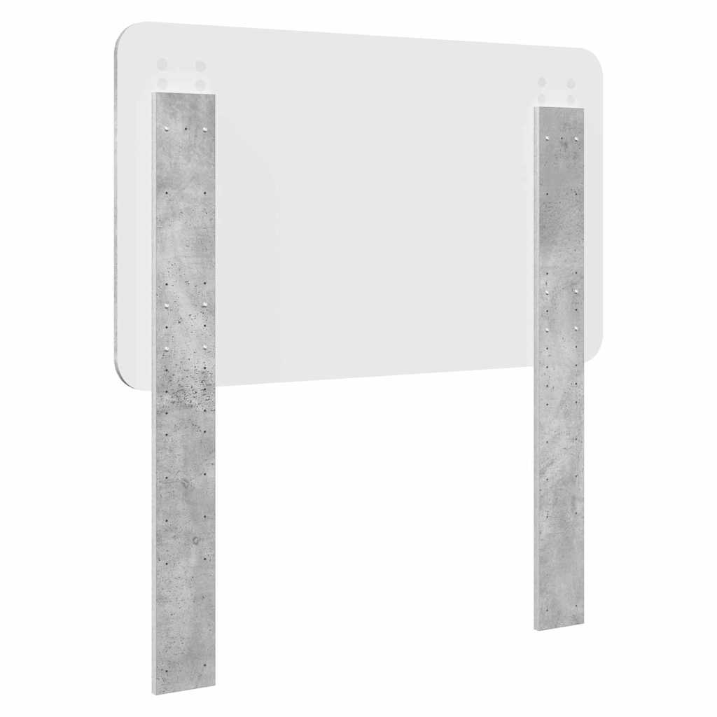 Testiera-Testata-Testiera Decorativa Grigio cemento 75 cm Legno multistrato 748729