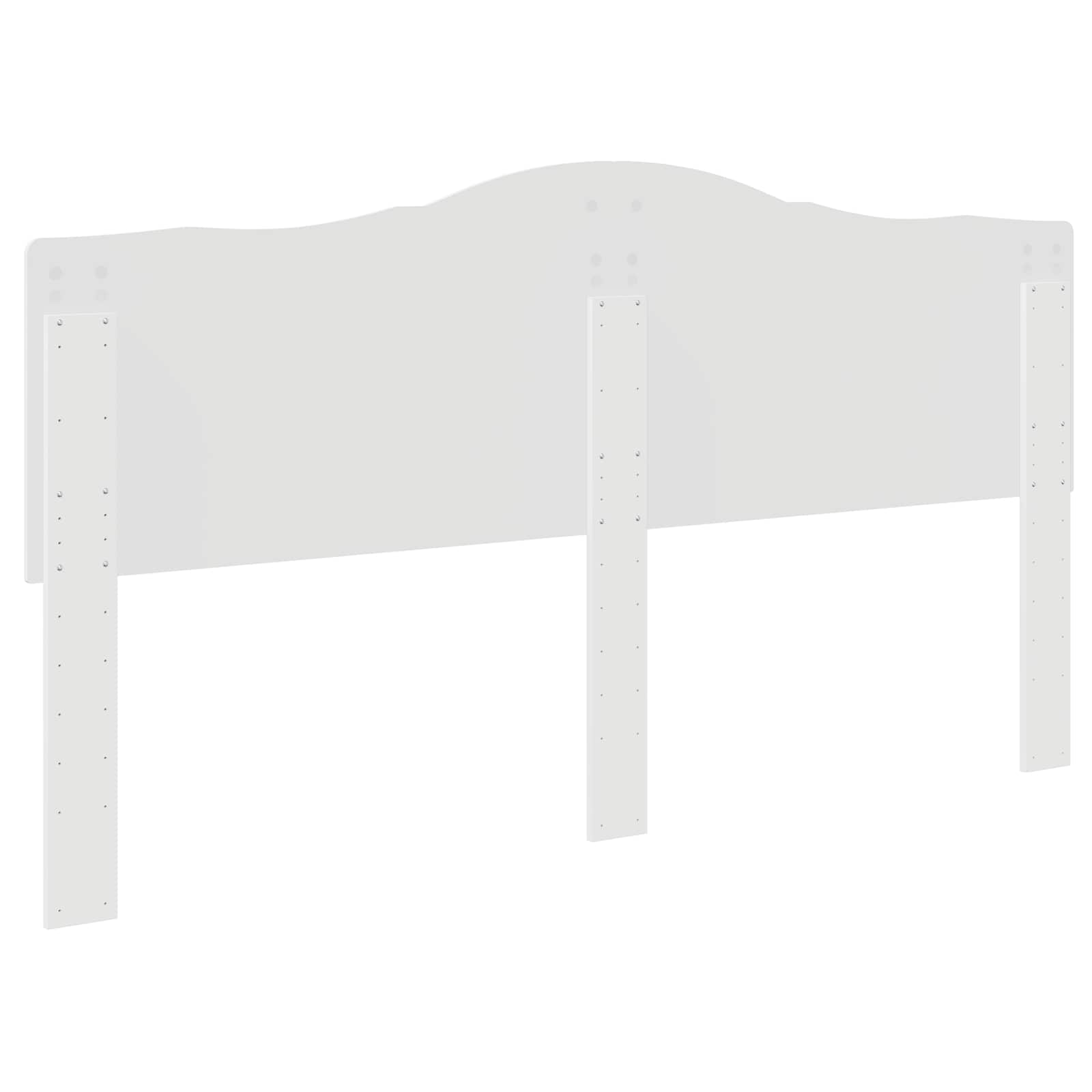 Testiera con testiera Bianco 180 cm Legno multistrato 887967