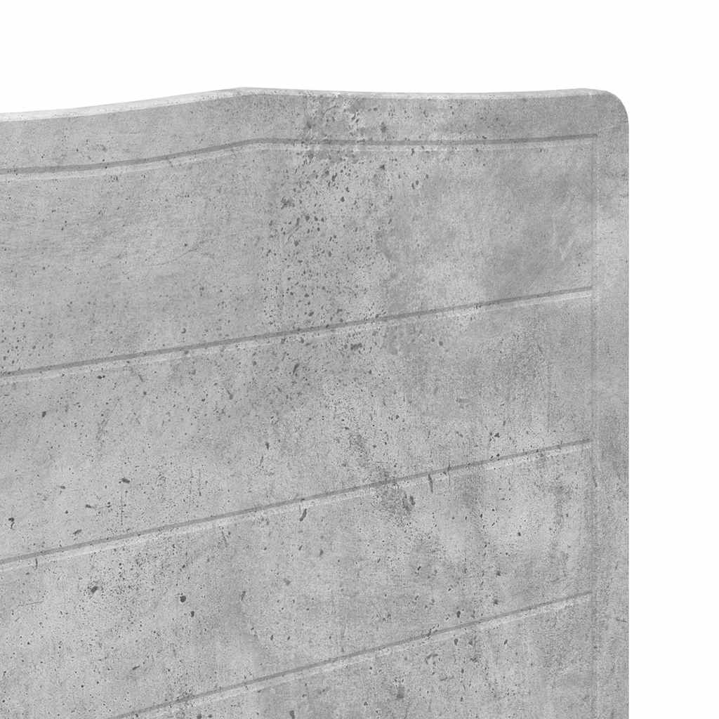 Testiera-Testata-Testiera Decorativa Grigio cemento 140 cm Legno multistrato 701119