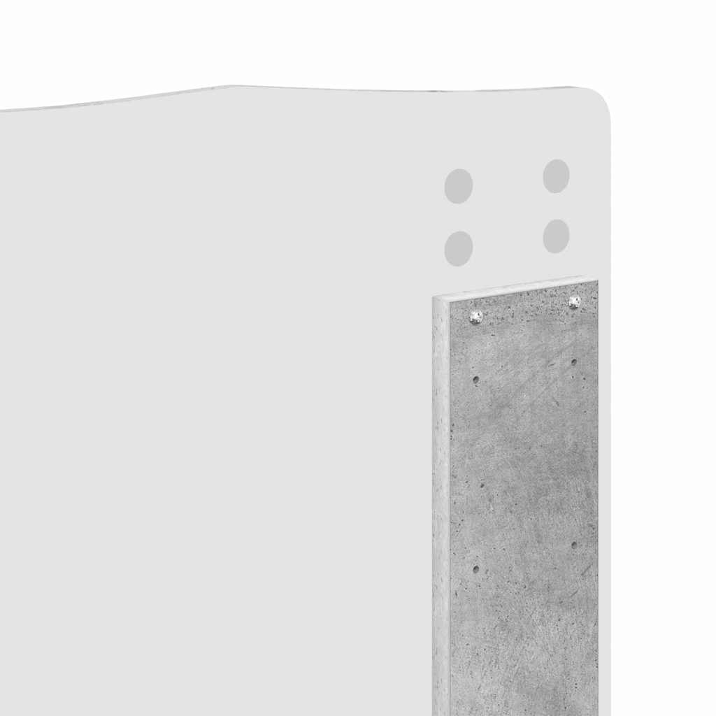 Testiera-Testata-Testiera Decorativa Grigio cemento 140 cm Legno multistrato 701119