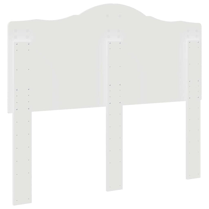Testiera-Testata-Testiera Decorativa Bianco Lucido 135 cm Legno multistrato 519418