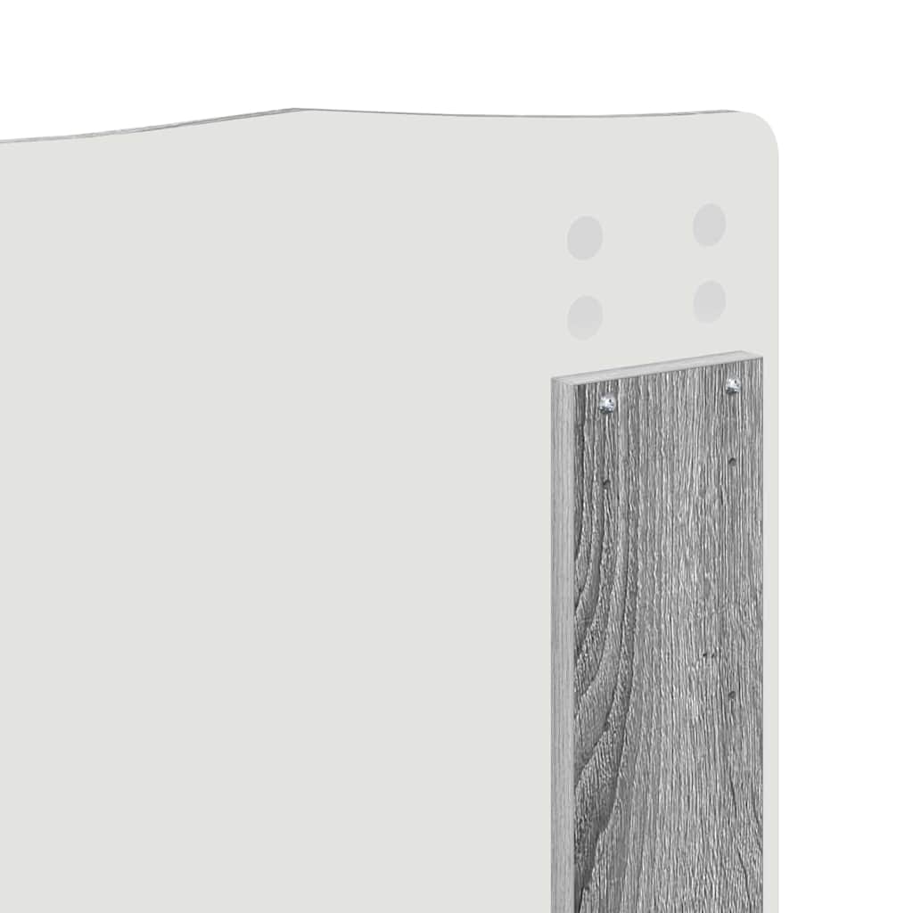 Testiera-Testata-Testiera Decorativa Grigio Sonoma 135 cm Legno multistrato 501937