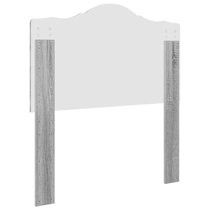 Testiera-Testata-Testiera Decorativa Grigio Sonoma 100 cm Legno multistrato 372404