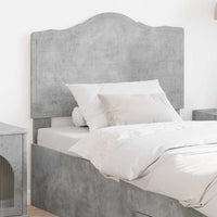 Testiera-Testata-Testiera Decorativa Grigio cemento 80 cm Legno multistrato 153663