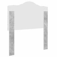 Testiera-Testata-Testiera Decorativa Grigio cemento 80 cm Legno multistrato 153663