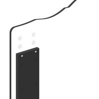 Testiera-Testata-Testiera Decorativa Rovere Nero 75 cm Legno multistrato 939244