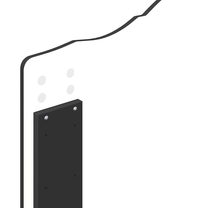 Testiera-Testata-Testiera Decorativa Rovere Nero 75 cm Legno multistrato 939244