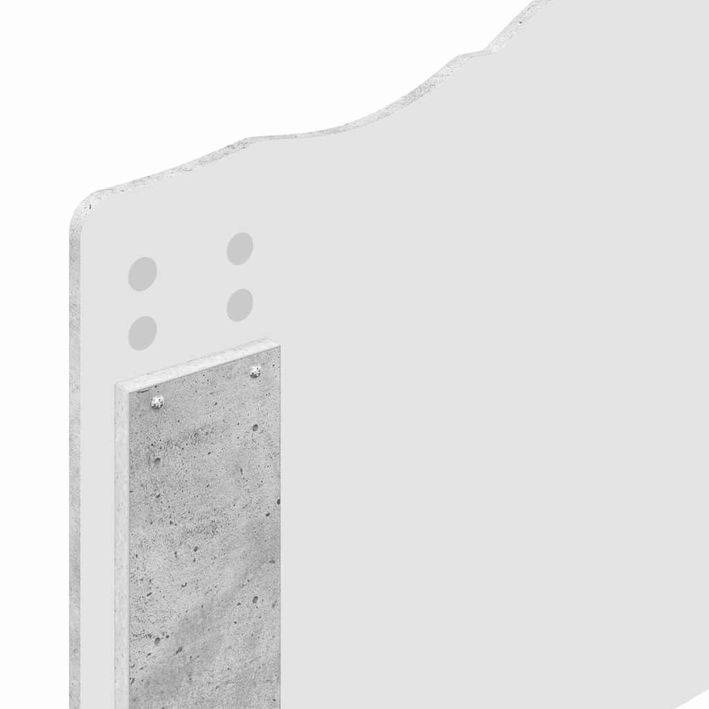 Testiera-Testata-Testiera Decorativa Grigio cemento 75 cm Legno multistrato 186722