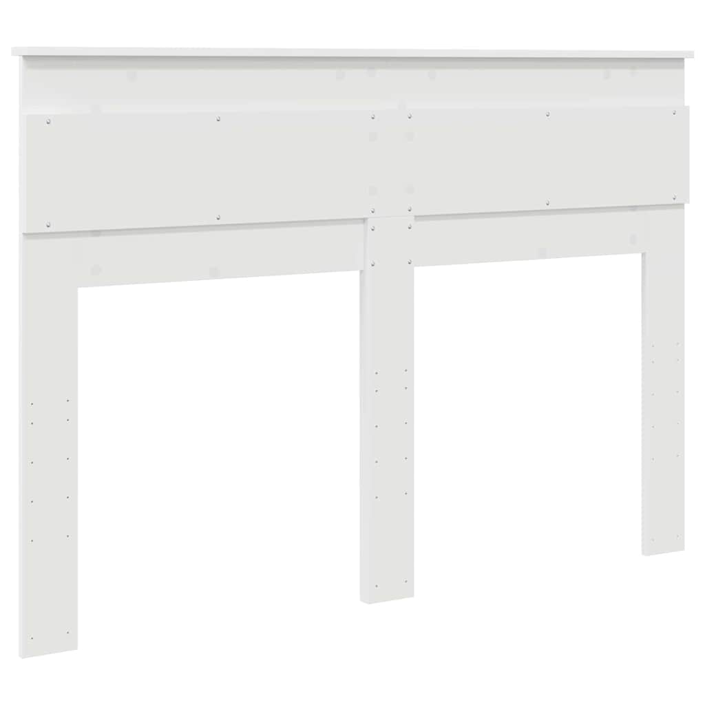 Testiera con testiera Bianco 160 cm Legno multistrato 888093