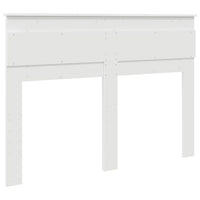 Testiera con testiera Bianco 160 cm Legno multistrato 888093